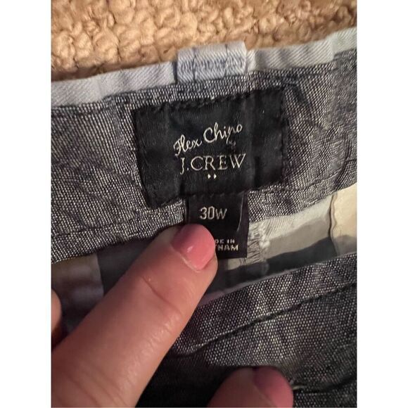 J Crew Flex Chino Men’s Size 30 Lt Grey Flat Front Shorts with Belt Loops - Picture 6 of 7
